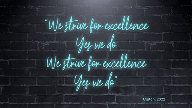 Beyond excellence…..towards wonder