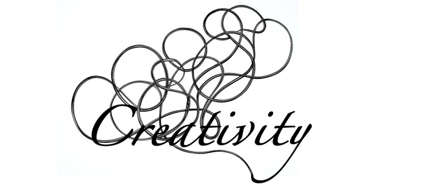 Graphic if the weird creativity surrounded by curving black lines